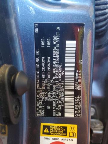 2019 Toyota Highlander Hybrid VIN: 5TDJGRFH6KS074461 Lot: 57120214