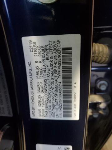 2019 HONDA ACCORD LX - 1HGCV1F17KA056214