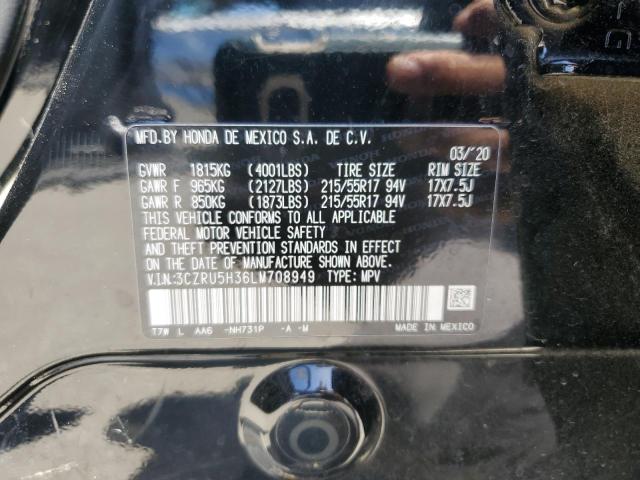 2020 Honda Hr-V Lx VIN: 3CZRU5H36LM708949 Lot: 55944354