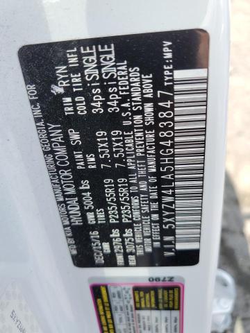 2017 Hyundai Santa Fe Sport VIN: 5XYZW4LA5HG483847 Lot: 54464954