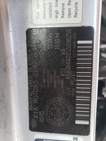 2016 KIA OPTIMA HYB - KNAGN4AD2G5096250