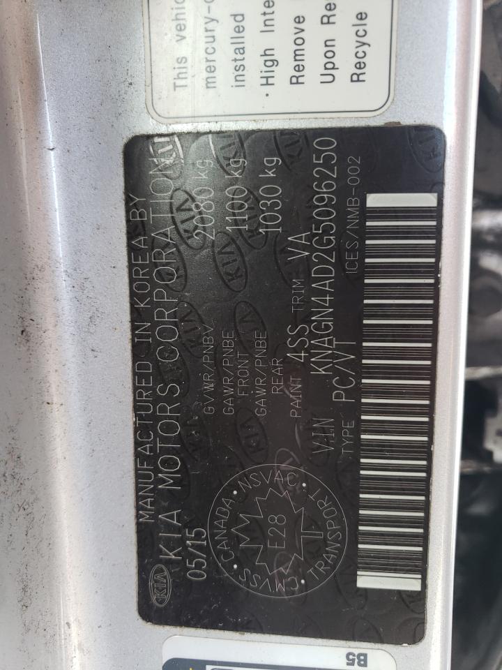 KNAGN4AD2G5096250 2016 Kia Optima Hybrid