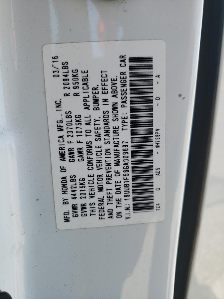19UUB1F56GA009697 2016 Acura Tlx Tech