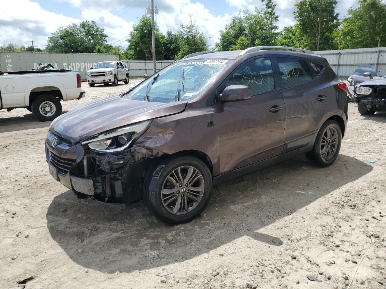 KM8JU3AG0EU840538 2014 Hyundai Tucson Gls