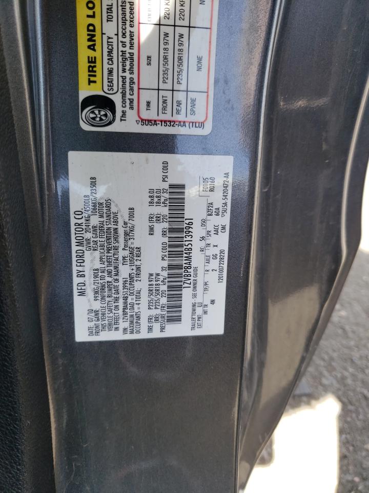 1ZVBP8AM4B5139961 2011 Ford Mustang