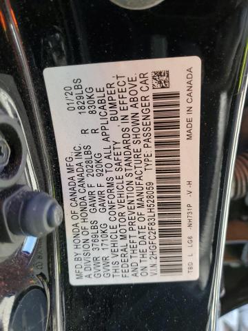 2020 HONDA CIVIC SPOR - 2HGFC2F83LH528059
