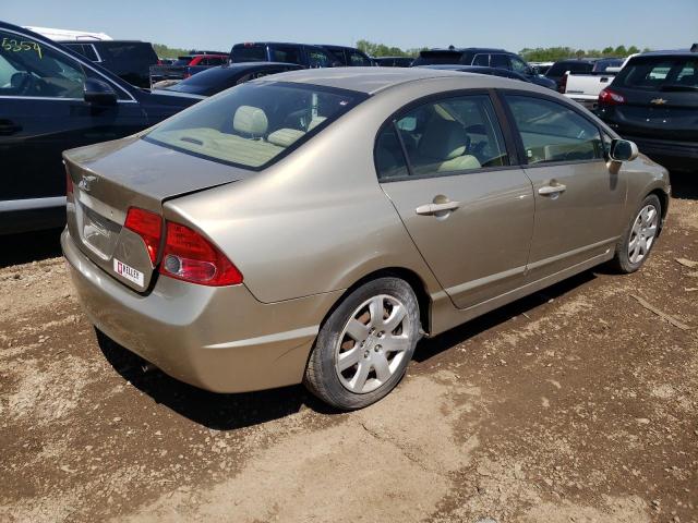 HONDA CIVIC LX 2007 tan  gas 1HGFA16517L143212 photo #4