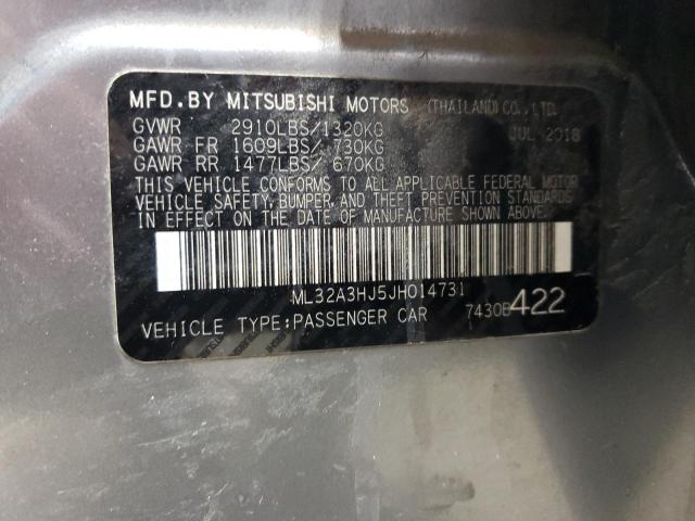 2018 Mitsubishi Mirage Es VIN: ML32A3HJ5JH014731 Lot: 53268324