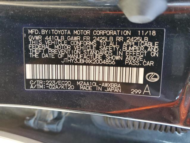 2019 Lexus Ux 200 VIN: JTHY3JBHXK2004856 Lot: 54969654