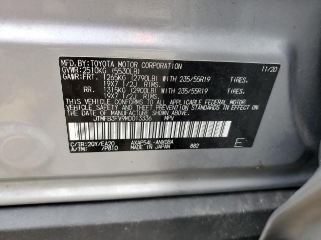 2021 Toyota Rav4 Prime Xse VIN: JTMFB3FV9MD013336 Lot: 56141534