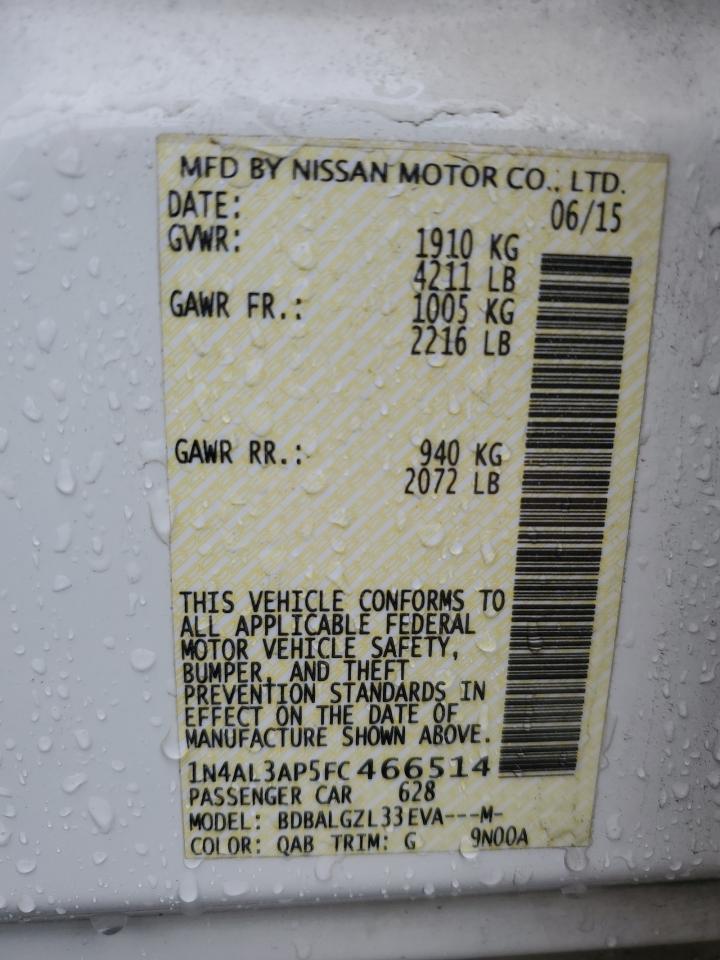 1N4AL3AP5FC466514 2015 Nissan Altima 2.5