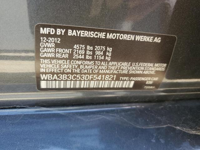 2013 BMW 328 Xi VIN: WBA3B3C53DF541821 Lot: 57091024