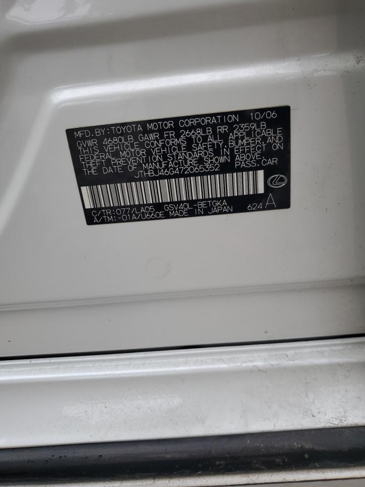 JTHBJ46G472065352 2007 Lexus Es 350