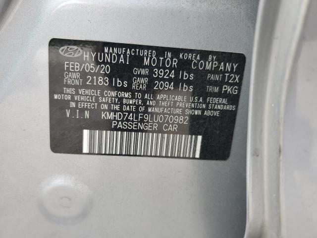 2020 HYUNDAI ELANTRA SE - KMHD74LF9LU070982