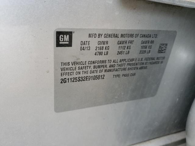 2014 Chevrolet Impala Lt VIN: 2G1125S32E9105812 Lot: 56323994