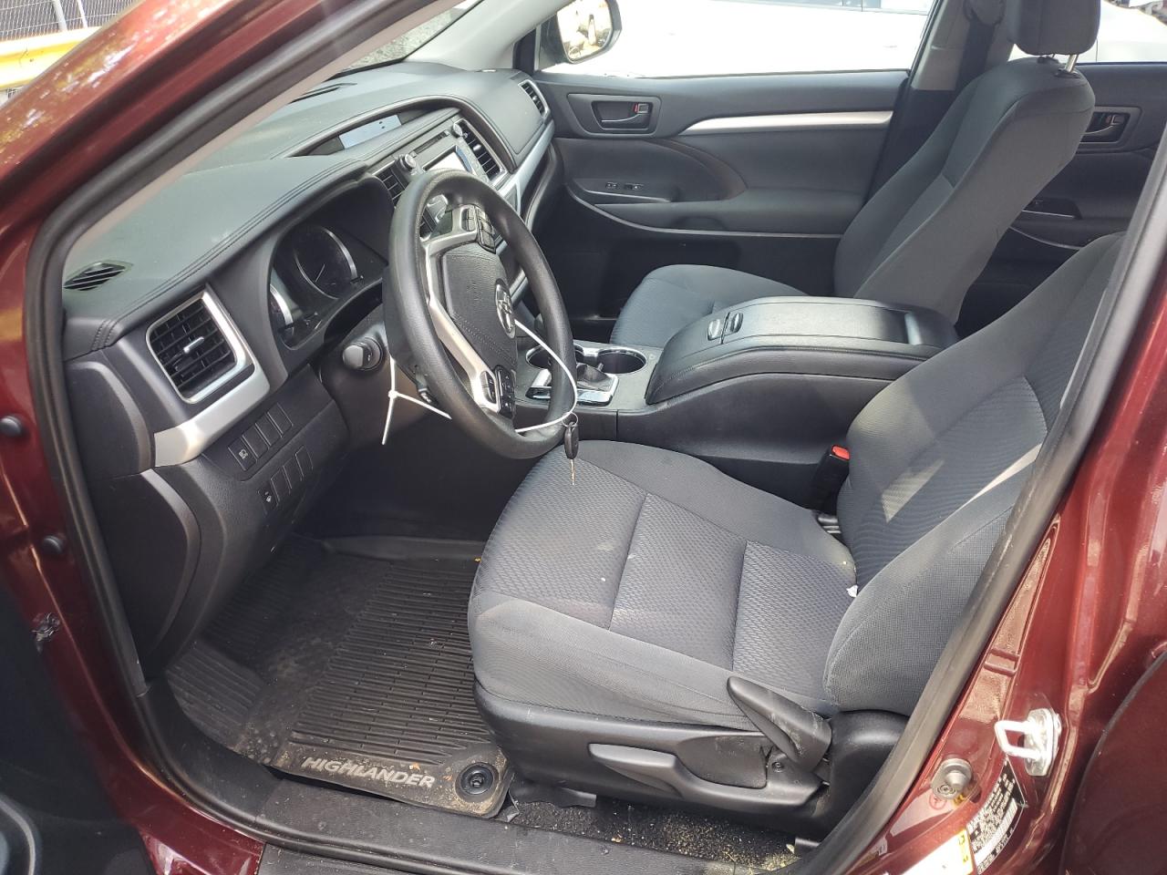 5TDBZRFH1KS979785 2019 Toyota Highlander Le