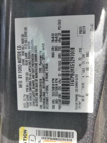 2016 Ford Mustang VIN: 1FATP8UHXG5291018 Lot: 53633924