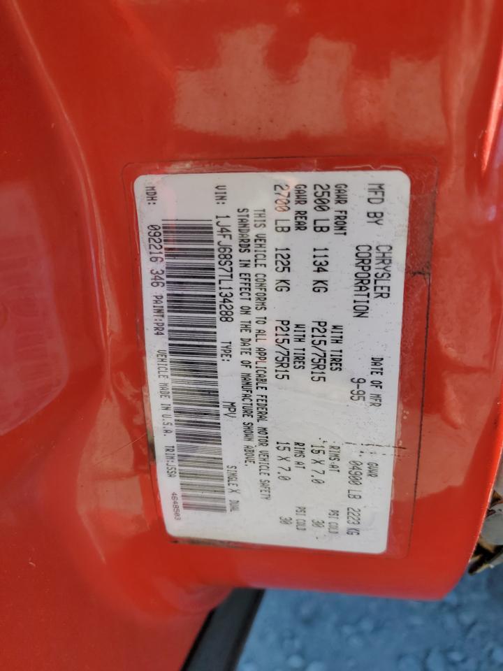 1J4FJ68S7TL134288 1996 Jeep Cherokee Sport