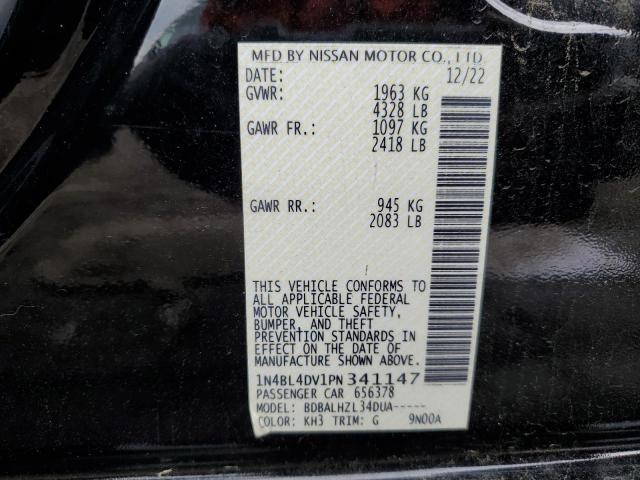 2023 Nissan Altima Sv VIN: 1N4BL4DV1PN341147 Lot: 55492514