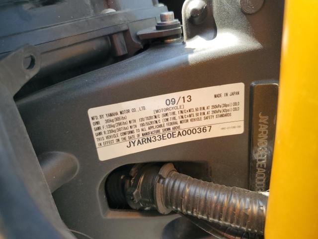 2014 YAMAHA FZ09 JYARN33E0EA000367