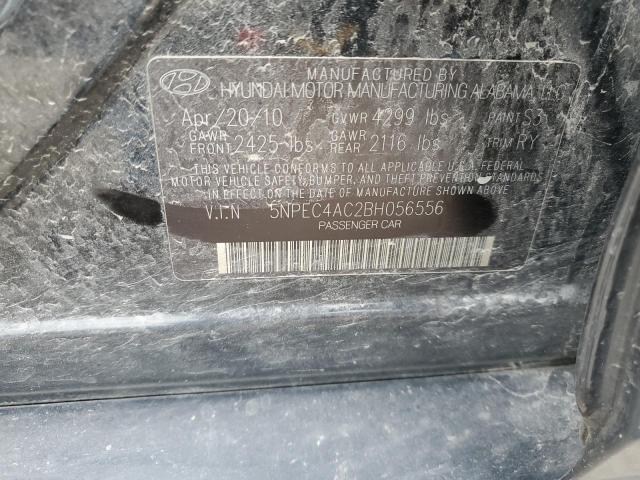 2011 Hyundai Sonata Se VIN: 5NPEC4AC2BH056556 Lot: 54002384