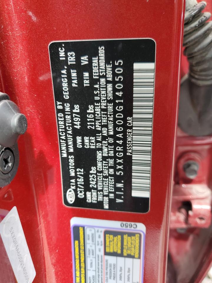 5XXGR4A60DG140505 2013 Kia Optima Sx