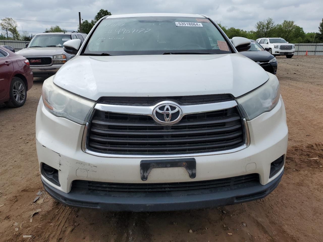 2015 Toyota Highlander Le vin: 5TDBKRFH4FS115436