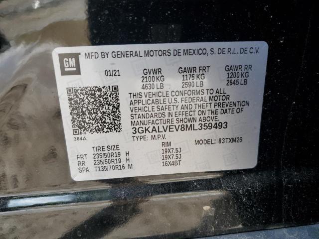 2021 GMC Terrain Slt VIN: 3GKALVEV8ML359493 Lot: 56700204