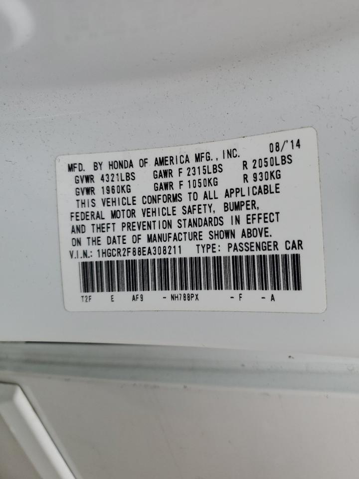 1HGCR2F88EA308211 2014 Honda Accord Exl