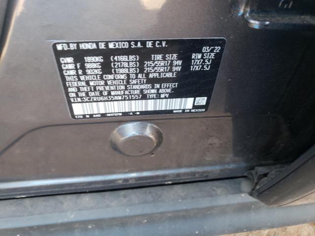 2022 HONDA HR-V LX - 3CZRU6H35NM751557