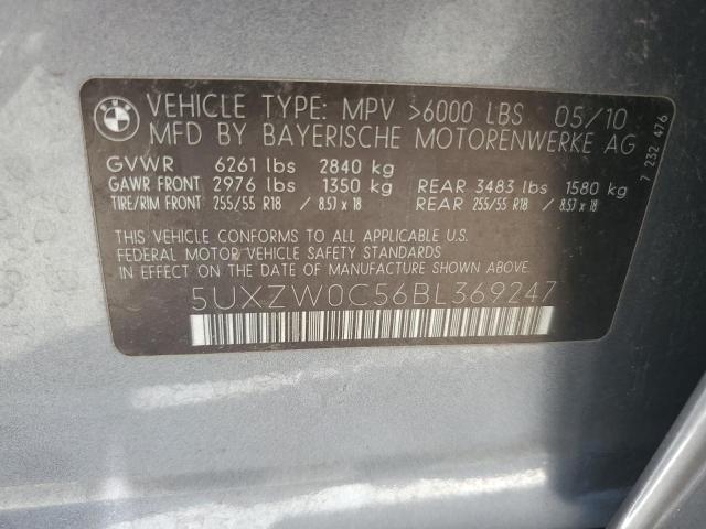 2011 BMW X5 xDrive35D VIN: 5UXZW0C56BL369247 Lot: 55227704