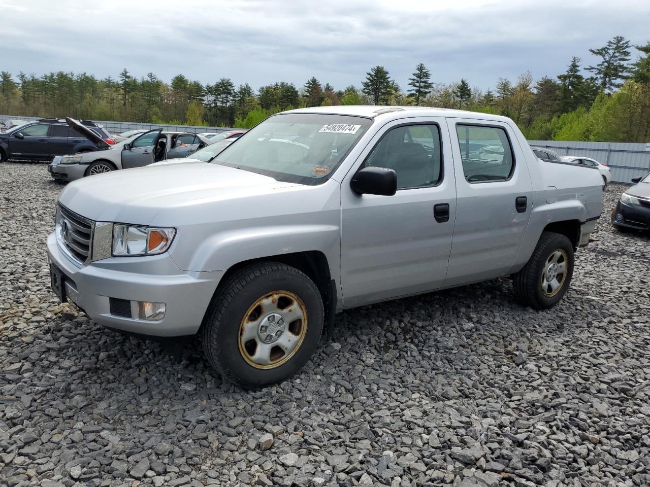 2012 Honda Ridgeline Rt vin: 5FPYK1F27CB002207