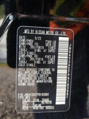 2023 Nissan Armada S VIN: JN8AY2AC7P9183991 Lot: 56134014