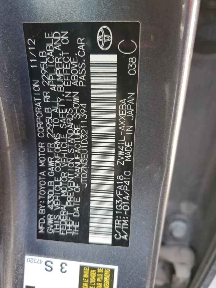 JTDZN3EU1D3211394 2013 Toyota Prius V