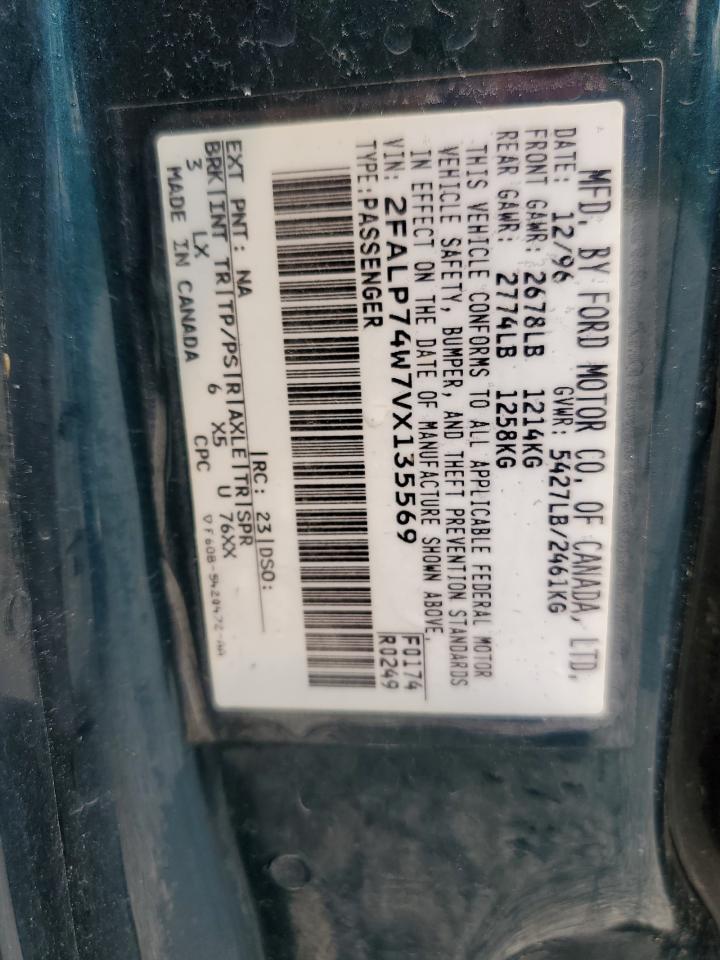 2FALP74W7VX135569 1997 Ford Crown Victoria Lx