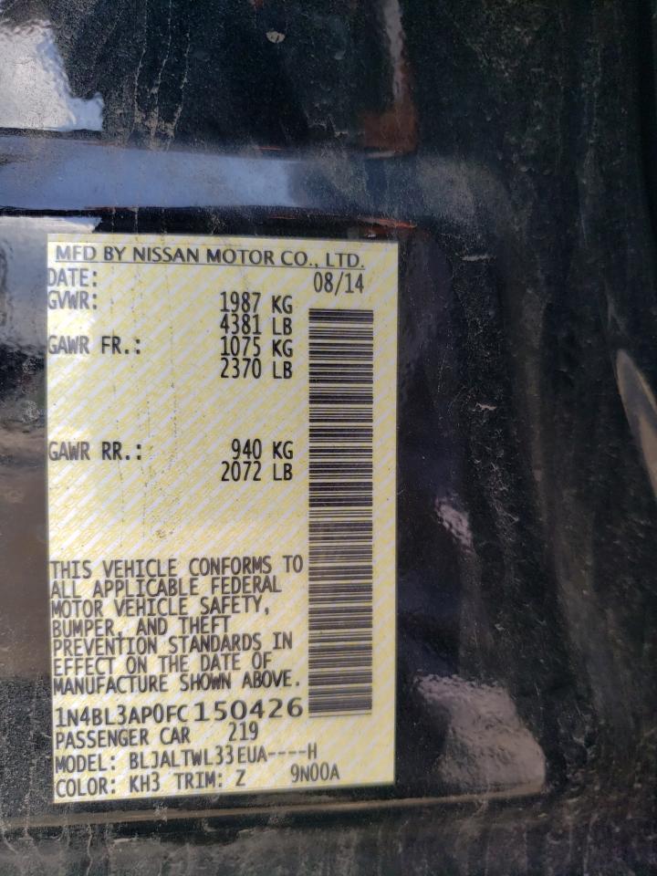 1N4BL3AP0FC150426 2015 Nissan Altima 3.5S