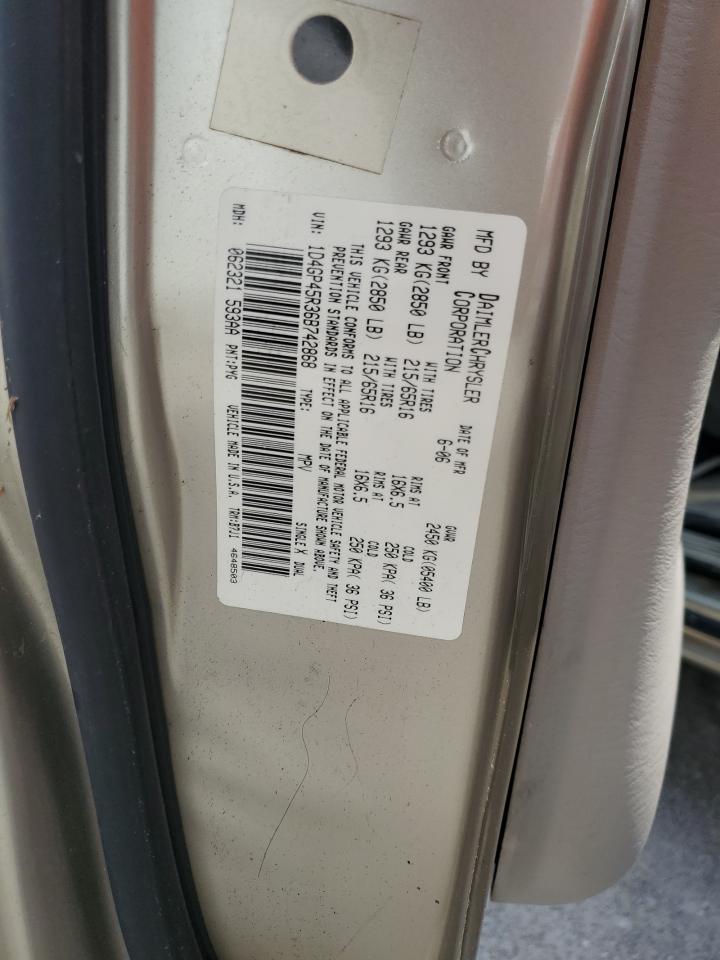 1D4GP45R36B742868 2006 Dodge Caravan Sxt