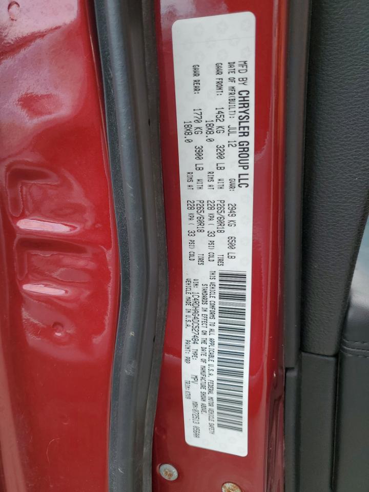 1C4RDHAG4DC527484 2013 Dodge Durango Sxt