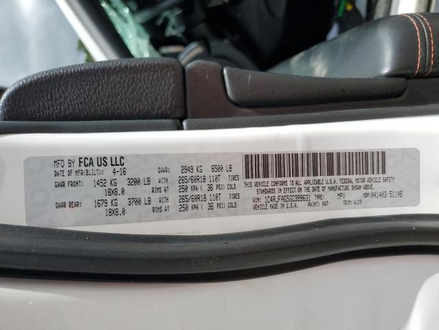 2016 JEEP GRAND CHER - 1C4RJFAG5GC399631
