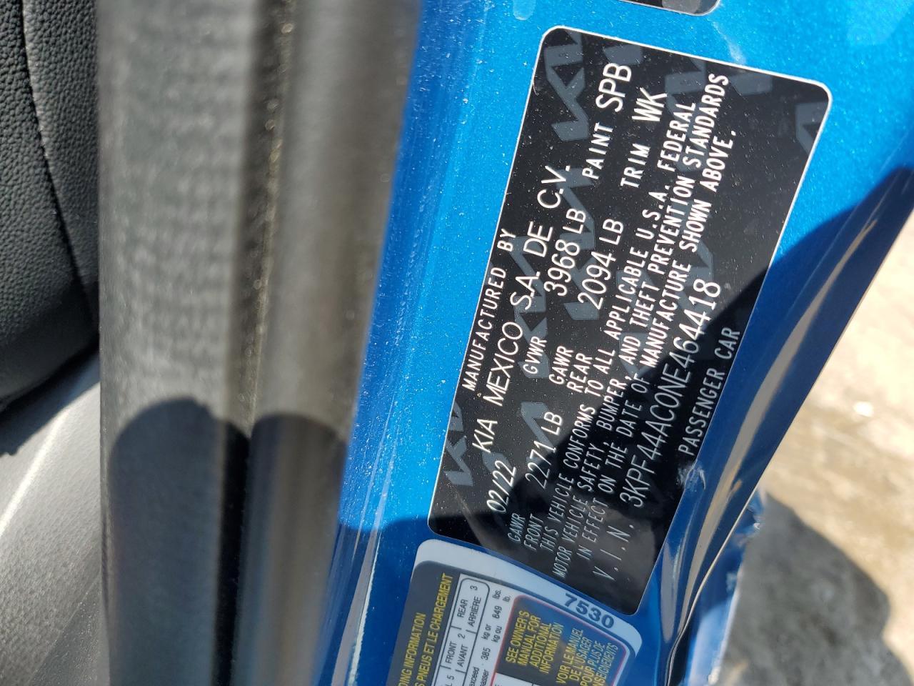 3KPF44AC0NE464418 2022 Kia Forte Gt