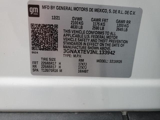 3GNAXTEV3NL133942 2022 CHEVROLET EQUINOX - Image 13