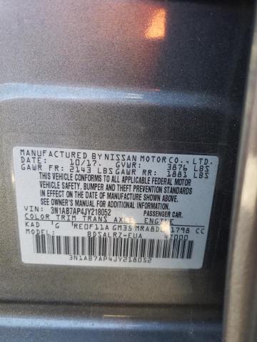 2018 NISSAN SENTRA S - 3N1AB7AP4JY218052