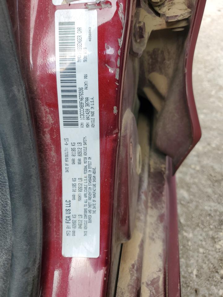 1C3CCCAB9FN676596 2015 Chrysler 200 Limited