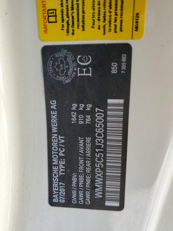 WMWXP5C51J3C65007 2018 Mini Cooper