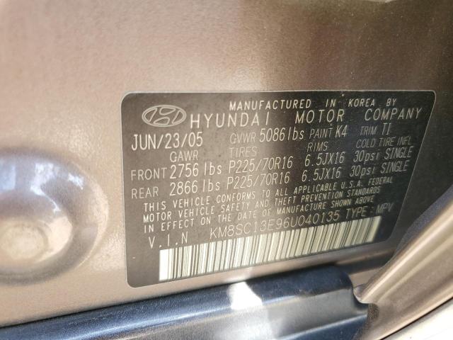 2006 Hyundai Santa Fe Gls VIN: KM8SC13E96U040135 Lot: 56820054