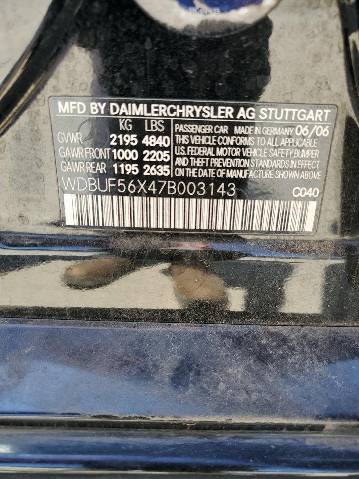 WDBUF56X47B003143 2007 Mercedes-Benz E 350