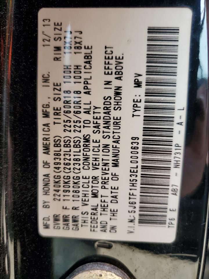 5J6TF1H53EL000639 2014 Honda Crosstour Exl