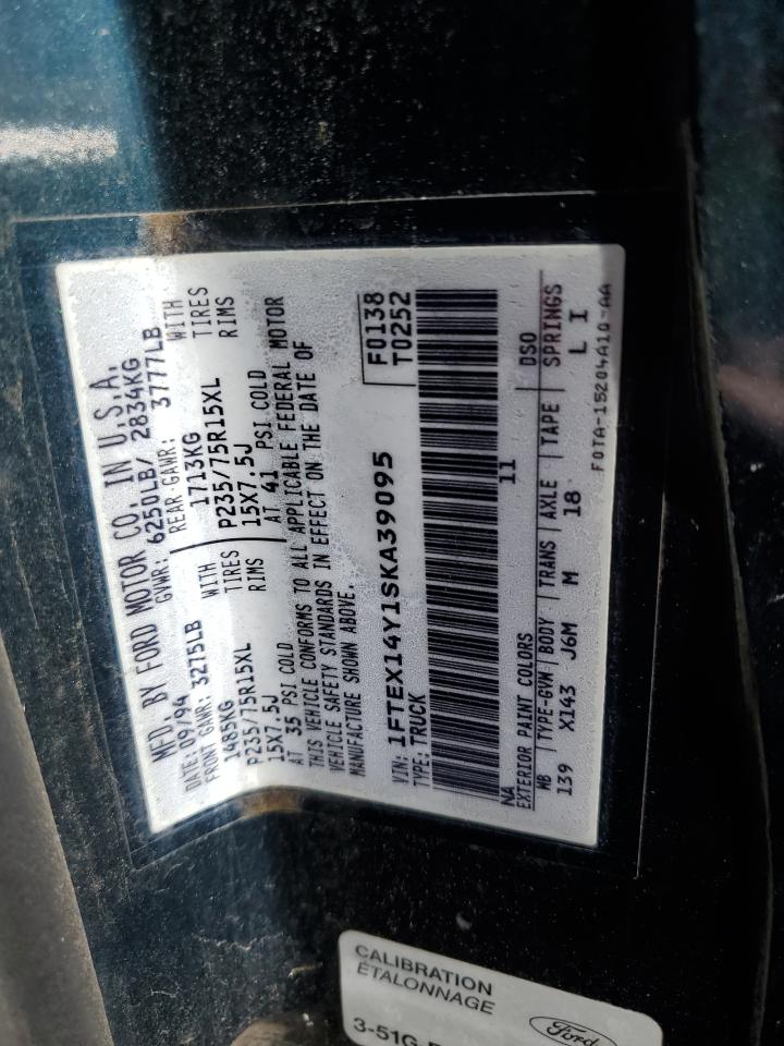 1FTEX14Y1SKA39095 1995 Ford F150