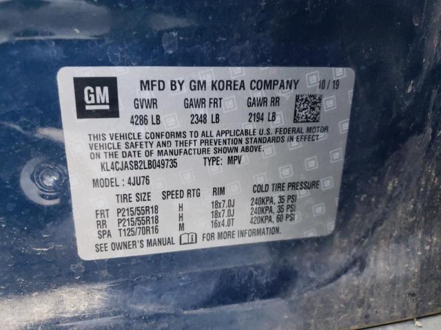 2020 Buick Encore Preferred VIN: KL4CJASB2LB049735 Lot: 56102714