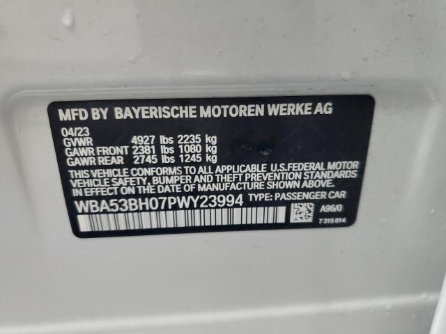 2023 BMW 530 I VIN: WBA53BH07PWY23994 Lot: 53175494